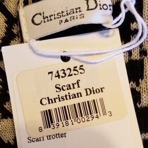 Dior Logo Wool Scarf Trotter - Reversible